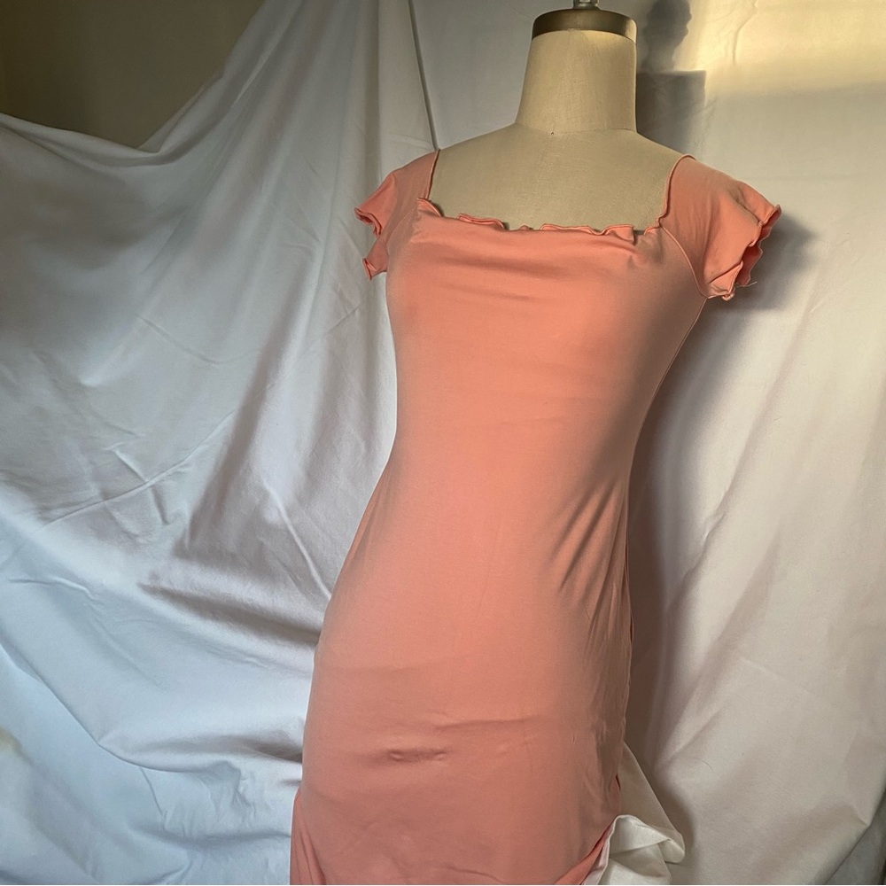 Privacy Please Peach Midi Dress